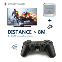 2.4G bezprzewodowy pad do gier na PSP / PC/TV, pudełko/telefon z systemem Android kontroler do gier Joystick dla Super konsoli x Pro RK2020 5